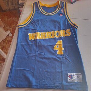 Champion Chris Webber Golden State Warriors NBA Basketball Jersey Adult Med 40